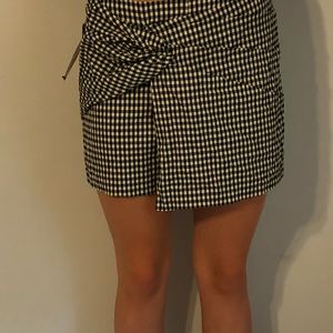 Zara plaid skort